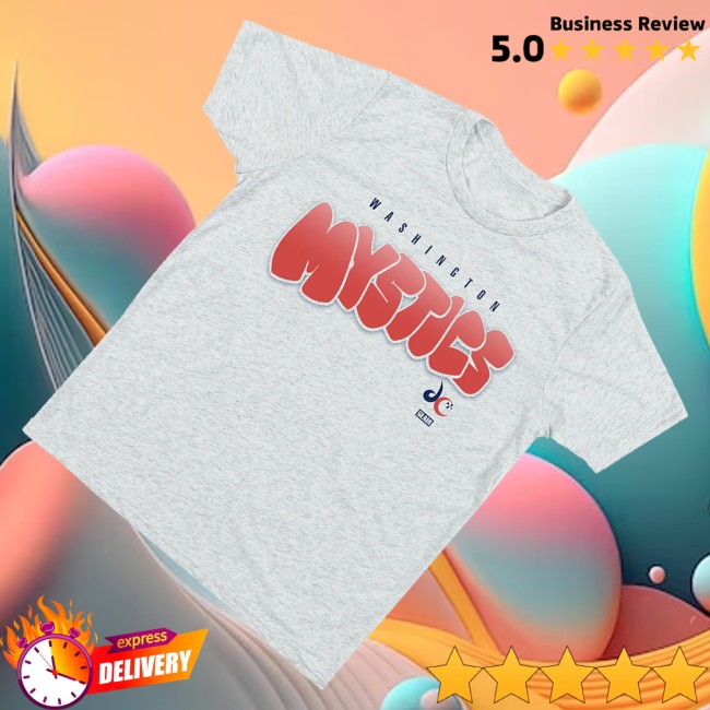Slamgoods Store Merch Washington Mystics Bubble Script Youth Tee