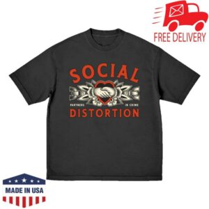 Social Distortion Merch Shop Store Partners In Crime T-Shirt