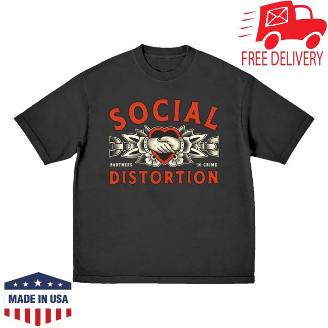 Social Distortion Merch Shop Store Partners In Crime Shirt