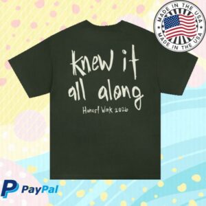 Sonreal Store Merch Honest Work Shirt