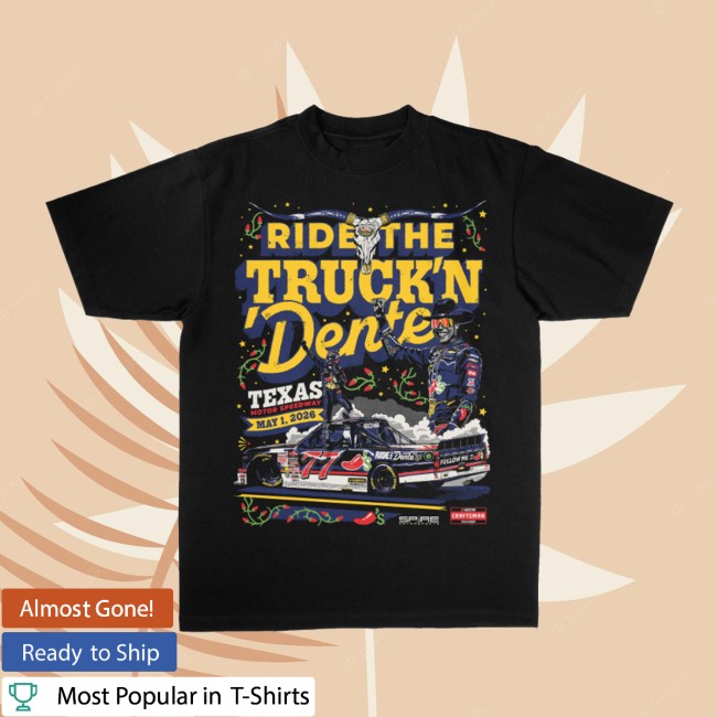 Spire Motorsports Store Merch #77 Carson Hocevar Chili's Texas Truck Win Shirt 2026