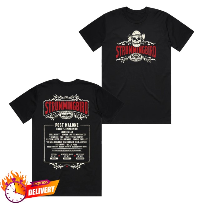 Strummingbird Merch Store 2026 Lineup Tee Online Exclusive