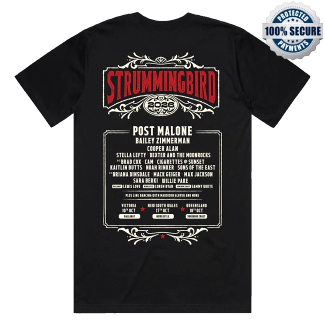 Strummingbird Merch Store 2026 Lineup Tee Online Exclusive