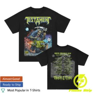 Testament Merch Store Hot Wheels Spring 2026 Tour Shirt (Black)
