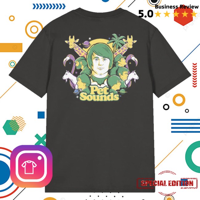 The Beach Boys Merch Store Pet Sounds Zoo Animal T-Shirt
