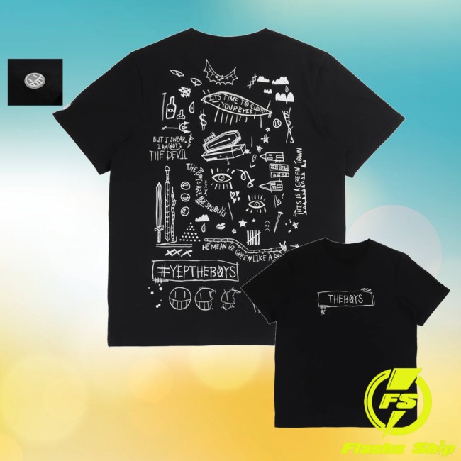 The Boys Store Merch Sick Black Shirt