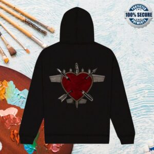 The Dresden Dolls Store Merch Heartplane Zip Up Hoodie