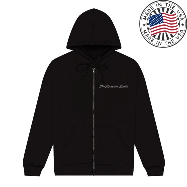 The Dresden Dolls Store Merch Heartplane Zip Up Hoodie