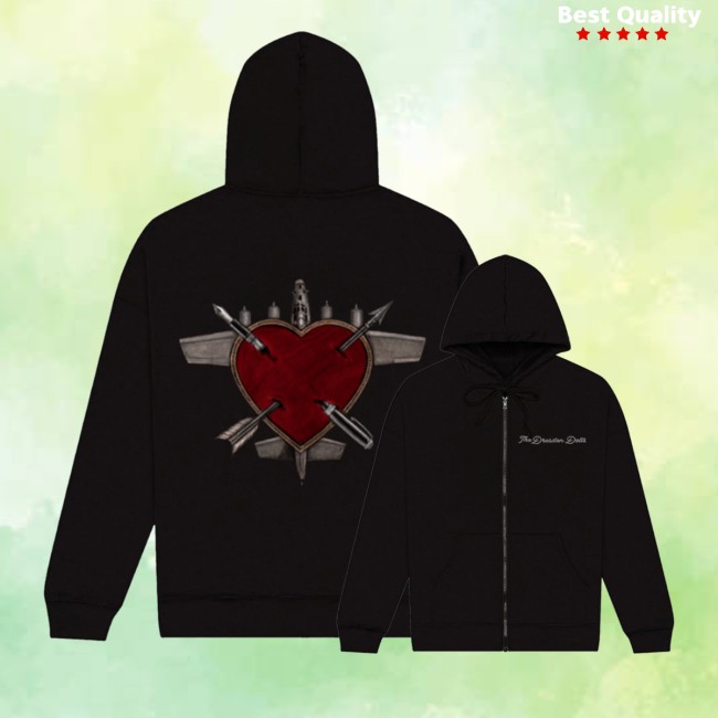 The Dresden Dolls Store Merch Heartplane Zip Up Hoodie