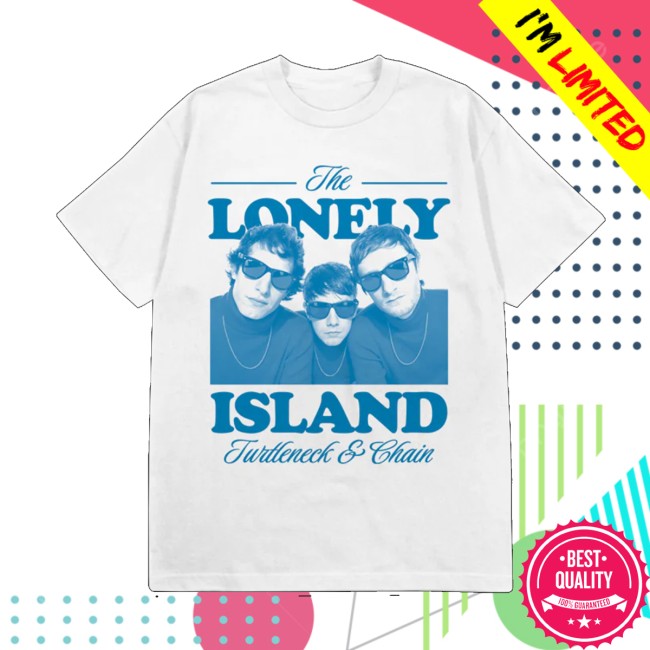 The Lonely Island Store Merch Limited Edition Turtleneck & Chain 15Th Anniversary Shirt White