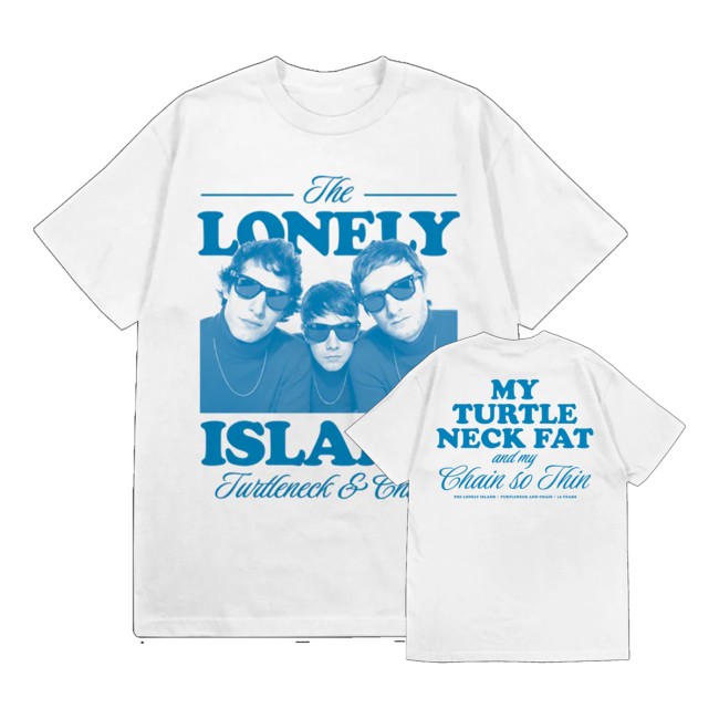 The Lonely Island Store Merch Limited Edition Turtleneck & Chain 15Th Anniversary Shirt White