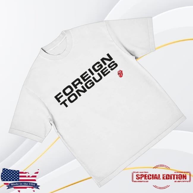 The Rolling Stones Merch Shop Store Foreign Tongues Exclusive T-Shirt