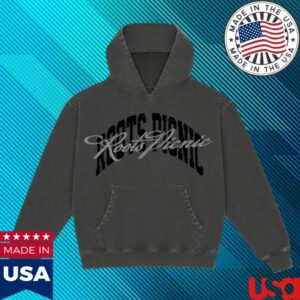 The Roots Picnic Merch Store Roots Picnic Evergreen Double Logo Pigment Black Hoodie