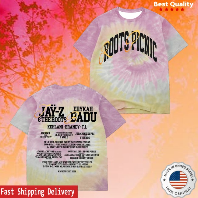 The Roots Picnic Merch Store Rp 26 Arched Logo P4e Pastel Tiedye Lineup Tee 5 The Roots Picnic Merch Store Rp 26 Arched Logo P4e Pastel Tiedye Lineup Tee