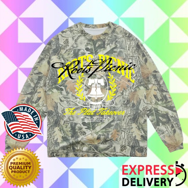 The Roots Picnic Merch Store Rp 26 Liberty Bell Camo Lineup Longsleeve 3 The Roots Picnic Merch Store Rp 26 Liberty Bell Camo Lineup Longsleeve