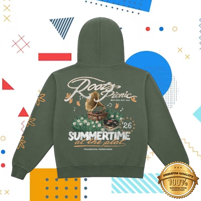 The Roots Picnic Store Merch Rp 26 Summertime In The Park Green Hoodie 3 The Roots Picnic Store Merch Rp 26 Summertime In The Park Green Hoodie