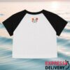 The Roots Picnic Merch Store Rp In Script Black And White Crop Top