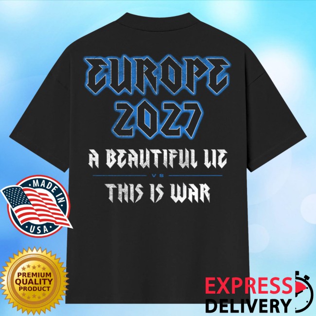 Thirty Seconds To Mars Store Merch European Tour 2027 Blue Skulls Tee 5 Thirty Seconds To Mars Store Merch European Tour 2027 Blue Skulls Tee