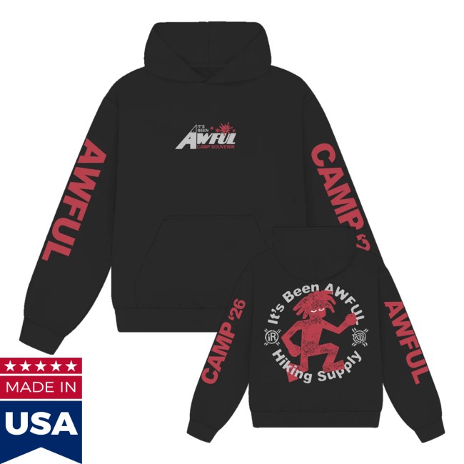 Top Dawg Entertainment Store Merch Isaiah Rashad - Awful Camp Souvenir Hoodie
