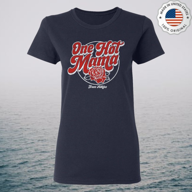 Trace Adkins Merch Store Ladies Navy One Hot Mama Tee