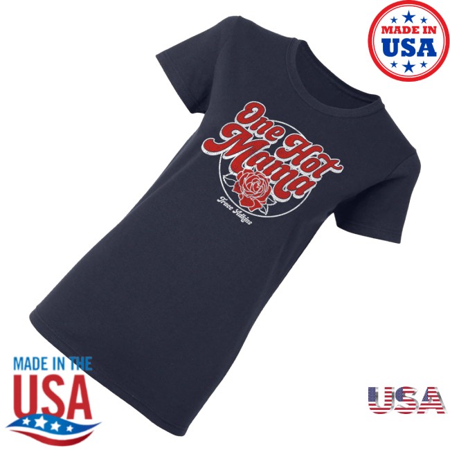 Trace Adkins Merch Store Ladies Navy One Hot Mama Tee