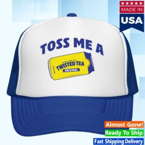 Twisted Tea Merch Shop Toss Me A Tea White Foam Trucker Hat