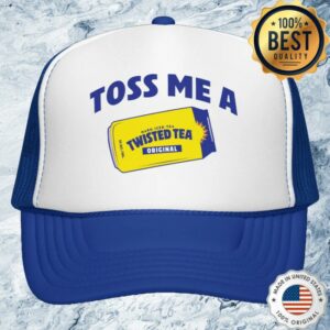 Twisted Tea Merch Store Toss Me A Tea White Foam Trucker Hat