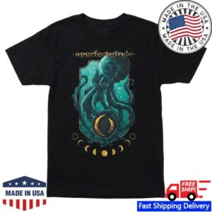Twisted Thread Merch Store A Perfect Circle Octo Moon Black T-Shirt