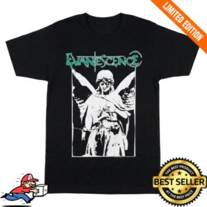Twisted Thread Merch Store Evanescence Weeping Angel Black T-Shirt