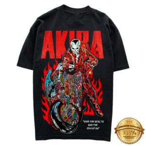 Warren Lotas Merch Store Red Bike T-Shirt Black