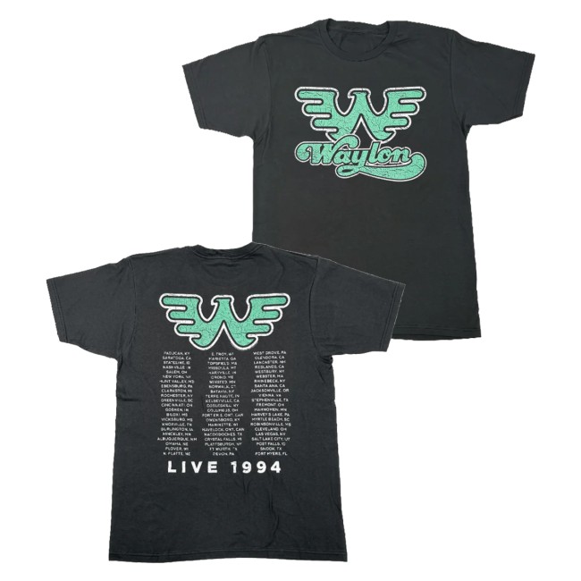 Waylon Merch Store Waylon Jennings Live 1994 Shirt