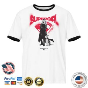 Wb Merch Store Shop Supergirl (2026 Movie) Supergirl & Krypto Ringer T-Shirt