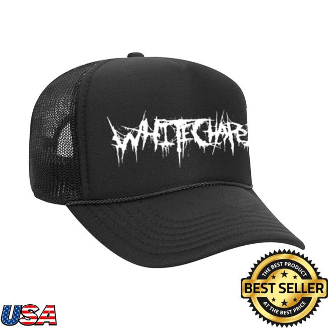 Whitechapel Store Merch Classic Logo Black Trucker Hat