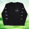 Yungblud Store Merch Washed Dateback Long Sleeve Shirt