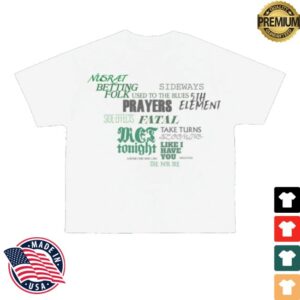 Zayn Store Merch Konnakol Tracklist Shirt