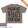 Zayn Store Merch Pardon Me Tee