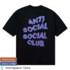Anti Social Social Club Merch Shop Store Chaos Premium Tee Black