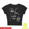 Ariana Grande Merch Shop Store Hate That I Made You Love Me Baby Tee