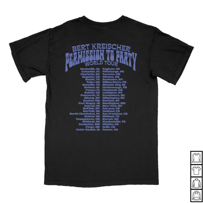 Bertbertbert Merch Shop Store Permission To Party Tee