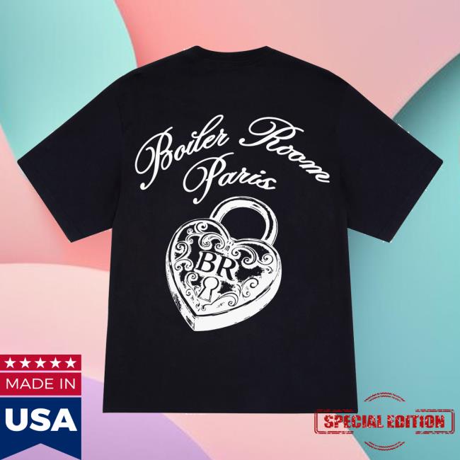 Boiler Room Merch Shop Paris Lovers T-Shirt Black 4 Boiler Room Merch Shop Paris Lovers T-Shirt Black