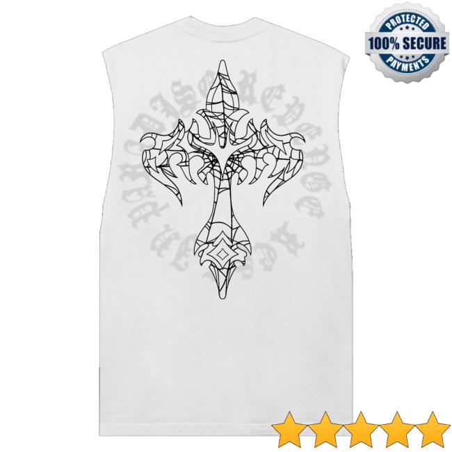 Crown Online Merch Shop Store Web Cross Cut Off Tee Shirt
