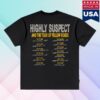 Highly Suspect Merch Shop Tour Of The Yellow Roses Dateback Shirt