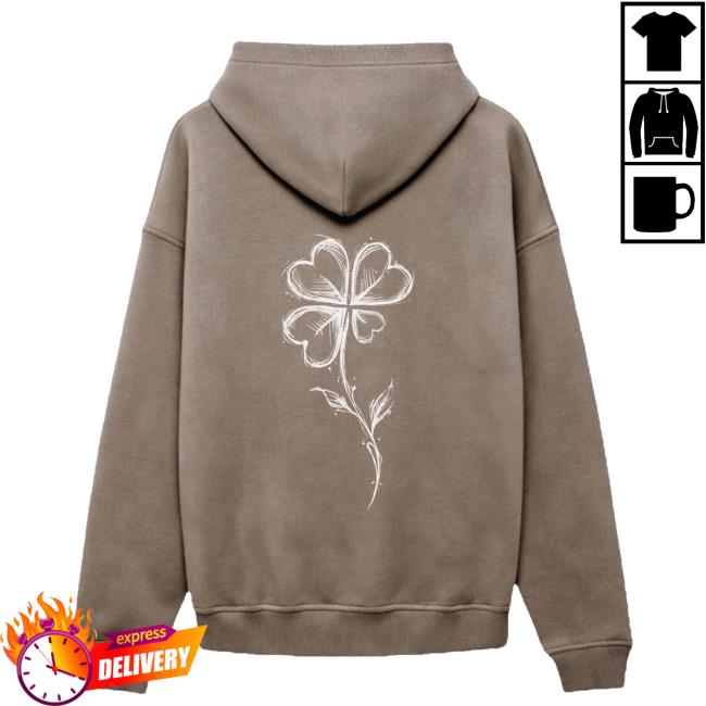 Montez Merch Store So Ist Das Mit Dem Gluck Kleeblatt Brown Hoodie
