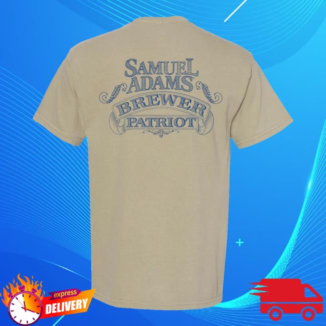 Samuel Adams Merch Shop Tan Cheers To 250 Brewer Patriot Tee Shirt 4 Samuel Adams Merch Shop Tan Cheers To 250 Brewer Patriot Tee Shirt