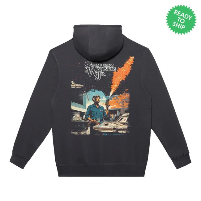 Stephen Wilson Jr. Merch Shop Store Gary Torch Tour Smoke Grey Pullover Hoodies