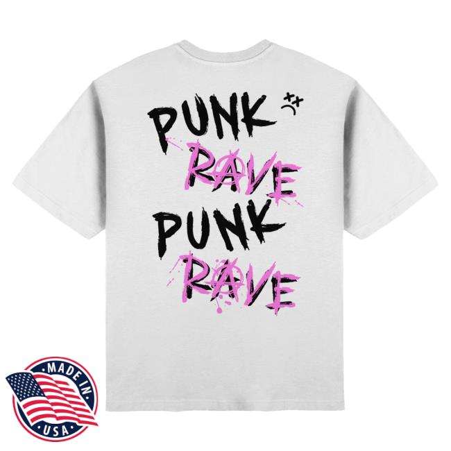 Stvw Music Store Merch Stvw 'Punk Rave' Tee White 3 Stvw Music Store Merch Stvw 'Punk Rave' Tee White
