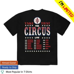 Take That Merch Shop The Circus Live Photo Dates Tee