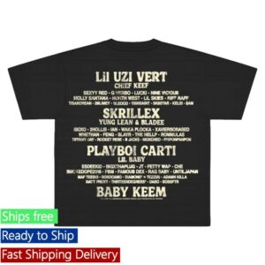 The Summer Smash Merch Shop Store Paint Shirt Black
