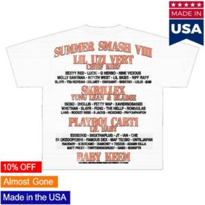 The Summer Smash Merch Shop Store Veteran Shirt White
