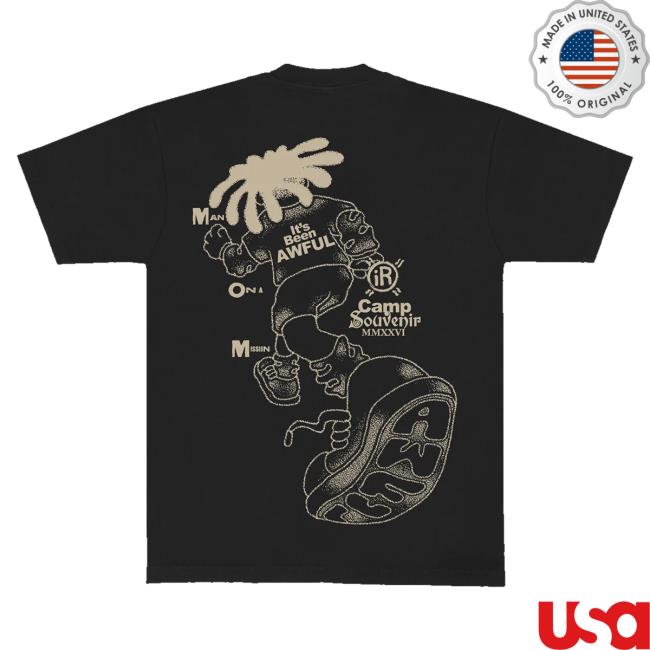 Top Dawg Entertainment Merch Shop Store Isaiah Rashad Man On A Mission Tee Shirt